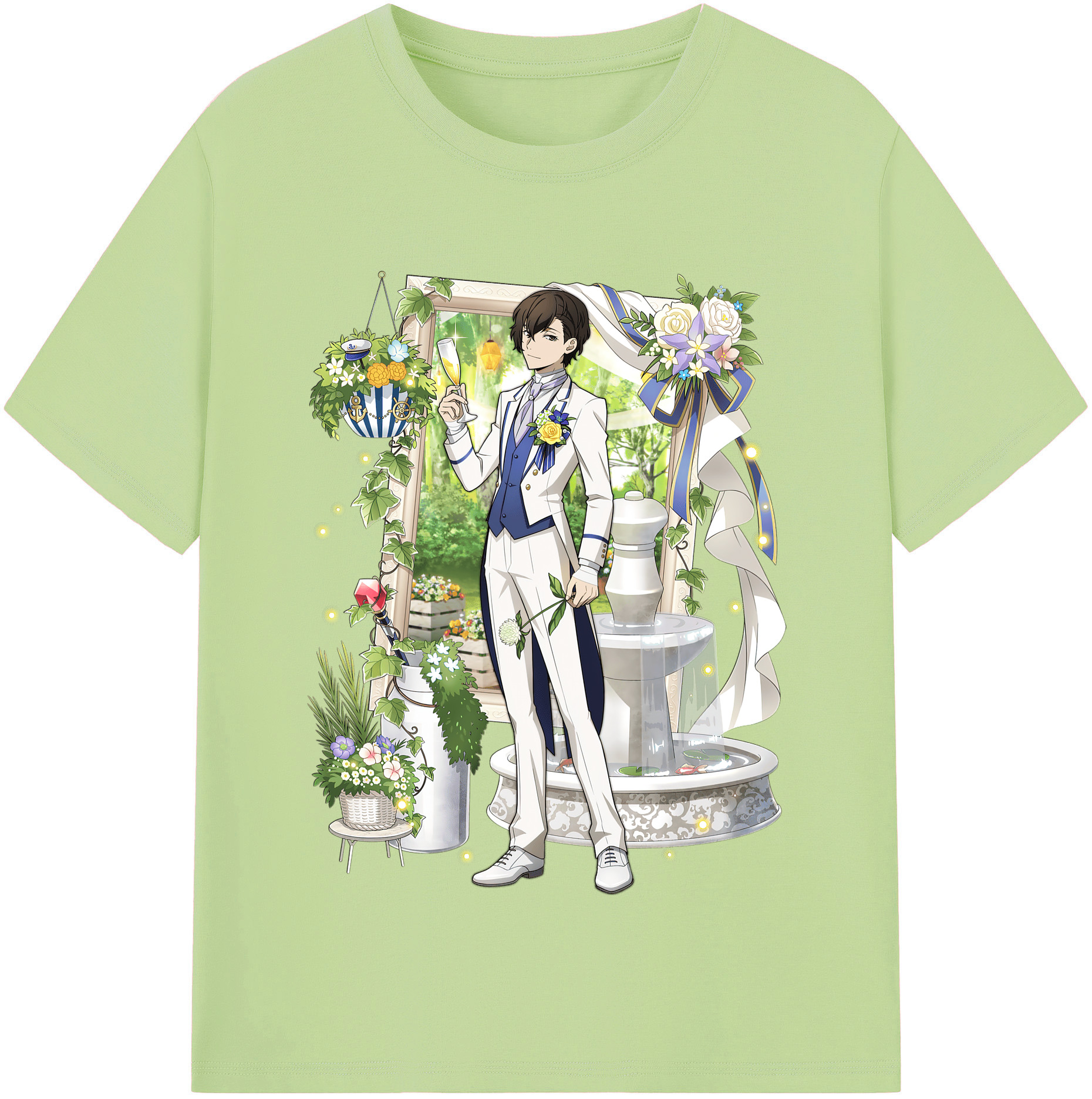 （画像用） 文豪ストレイドッグス Bungo Stray Dogs 綿100％半袖Tシャツ（フロントプリント）